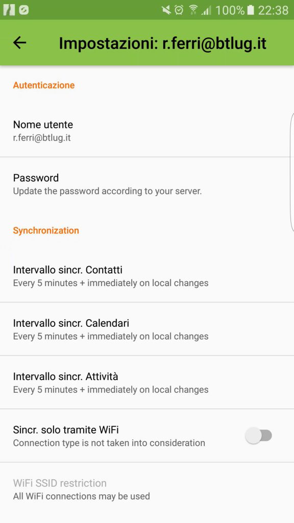 Zimbra davdroid android