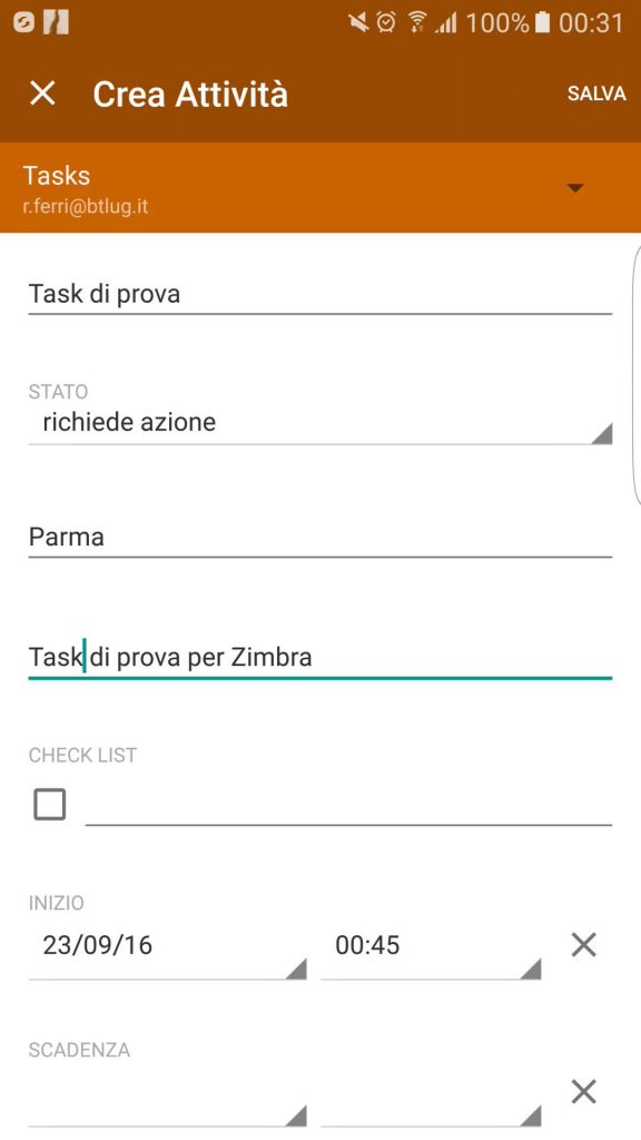 Zimbra davdroid android